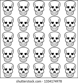 Skull vector background