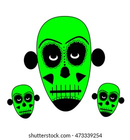 Skull vector background for fashion design, patterns, tattoos
