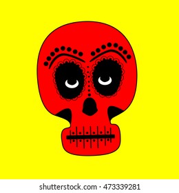 Skull vector background for fashion design, patterns, tattoos