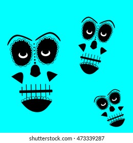 Skull vector background for fashion design, patterns, tattoos