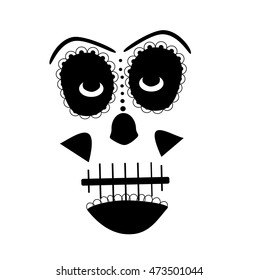 Skull vector background for fashion design, patterns, tattoos neon colors