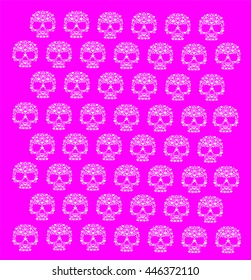 Skull vector background, patterns