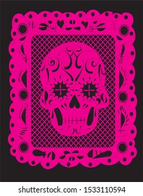 Skull vector - day of the dead celebration - dia de muertos