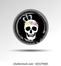 skull vector dead skeleton Halloween illustration cartoon