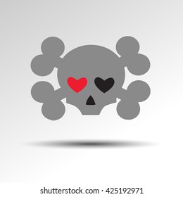 skull vector dead skeleton Halloween illustration cartoon