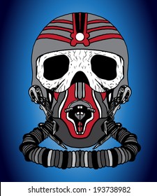 skull vector design.