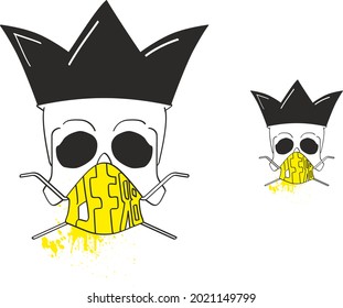 skull vector design big and thin