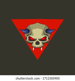 skull vector, skull design illustration. suitable for various design purposes.