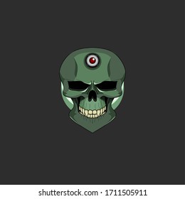 skull vector, skull design illustration. suitable for various design purposes.