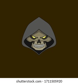 skull vector, skull design illustration. suitable for various design purposes.