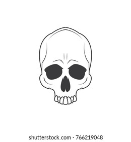 Skull Vector Design Illustration Template
