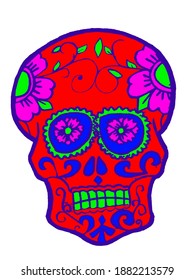 Ilustración de diseño de Skull Vector - Este es un dibujo digital. 
