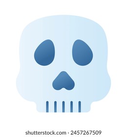 Diseño de Vector de calavera, espeluznante ícono en estilo moderno