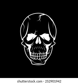 skull vector design template