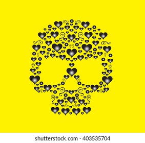 skull vector for fashion design, pattern, tattoo or backgrounds

