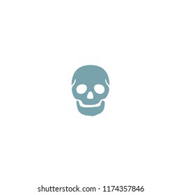 Skull vector flat icon