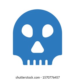 skull vector glyph colour icon