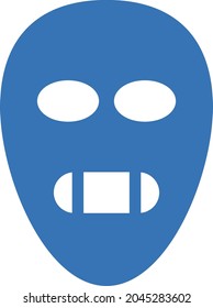 icono de color de glifo de vector de cráneo
