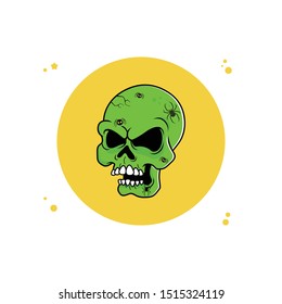 skull vector for halloween concept