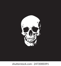 Skull vector.  Human Skull Logo vector illustration.