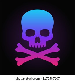 Skull vector icon