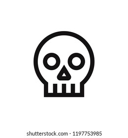 Skull vector icon