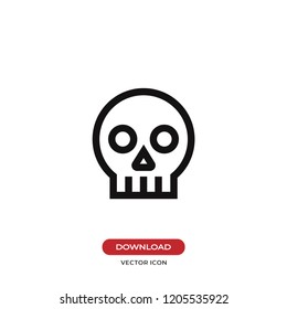 Skull vector icon