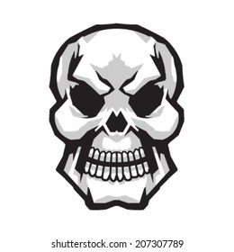 Skull vector icon