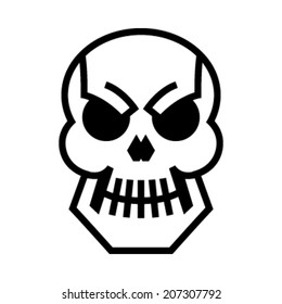 Skull vector icon