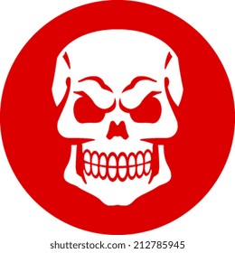 Skull vector icon