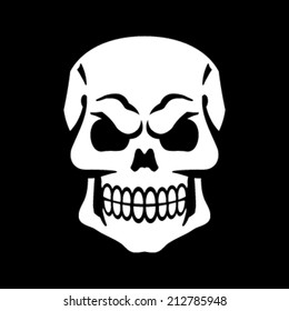 Skull vector icon