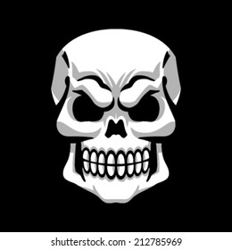 Skull vector icon