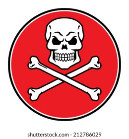 Skull vector icon
