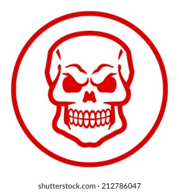 Skull vector icon