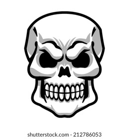 Skull vector icon