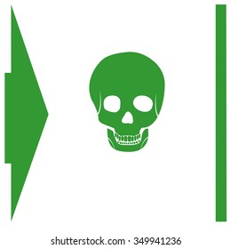 Skull vector icon.