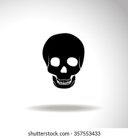 Skull vector icon.