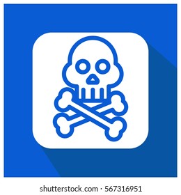 Skull vector icon