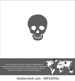 Skull vector  icon