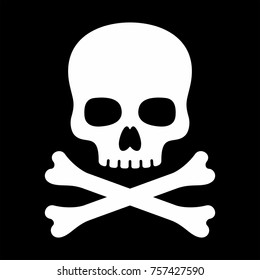 Skull vector icon