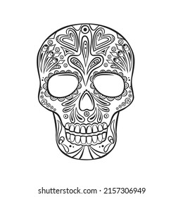 Skull vector icon 