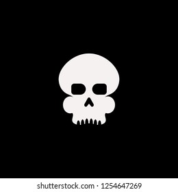 skull vector icon. flat skull design. skull illustration for graphic 