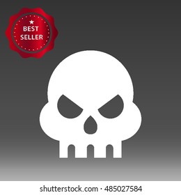 Skull Vector Icon Illustration