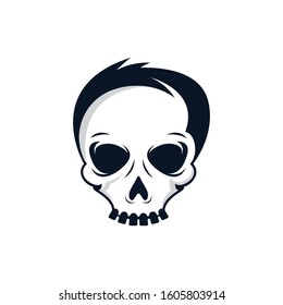 Skull vector icon illustration design