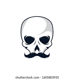 Skull vector icon illustration design