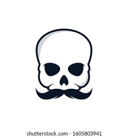 Skull vector icon illustration design