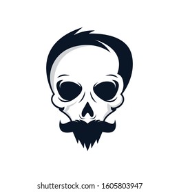 Skull vector icon illustration design