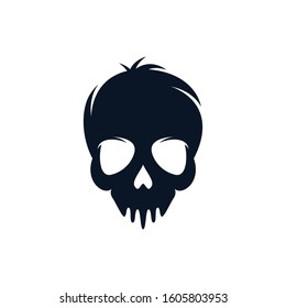 Skull vector icon illustration design