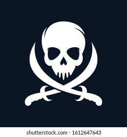 Skull vector icon illustration design