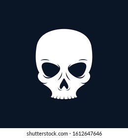 Skull vector icon illustration design